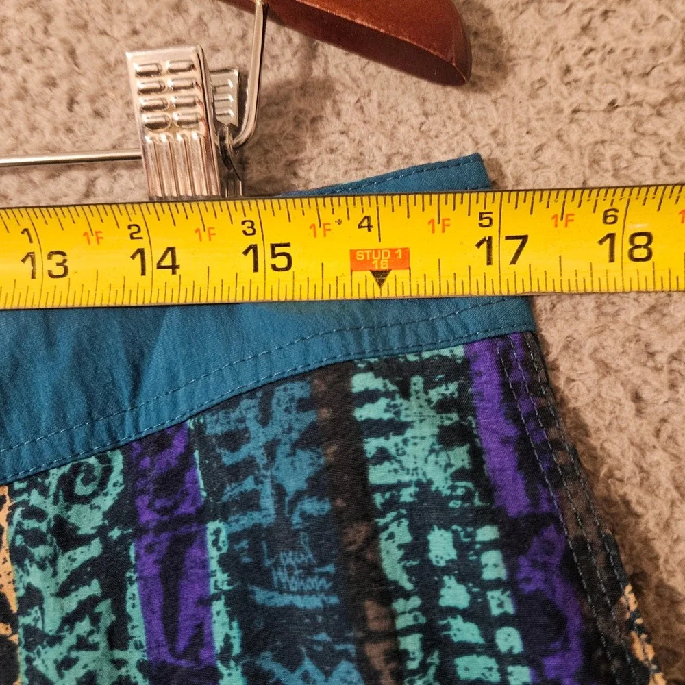 Vintage Local Motion Hawaii Board Shorts Mens Sz 34 Tribal Surf Trunks Nylon 90s